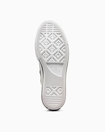 Chuck Taylor All Star Leather Platform Black/Black/White, Outsole View