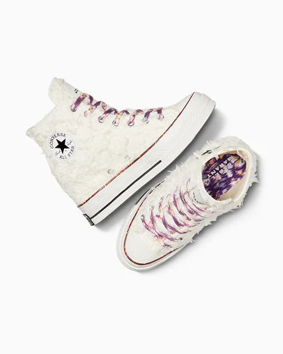 Converse x Isabel Marant Chuck 70 Wedge Vanilla White/Black/Red, Angled View