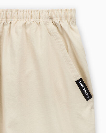 High-Rise Parachute Pants Natural Ivory, Full Body View