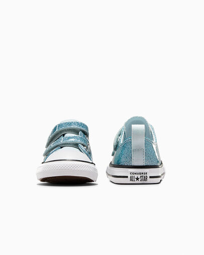 Chuck Taylor All Star Glitter Winter Slay Blue /White/Black, Heel View