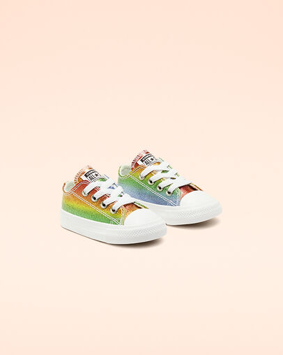 Chuck Taylor All Star Rainbow Glitter Low Top White/Pink/Egret