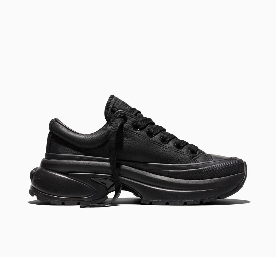 Run Star Crush Leather Black/Black/Dark Matter