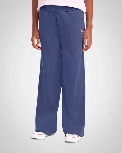 Chuck Taylor Patch Ribbed Foldover Pants Indigo Storm, Back View