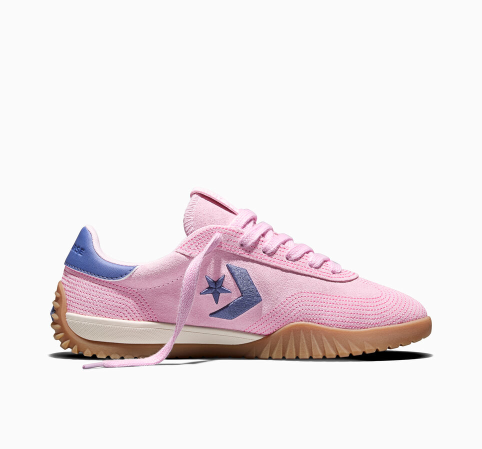 Run Star Trainer Stitched Suede New Found Bloom Pink/ Pink/Indigo Storm