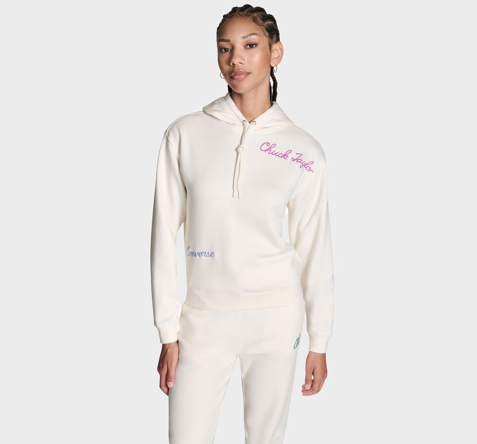 Chuck Taylor Script Hoodie Converse Egret Multi