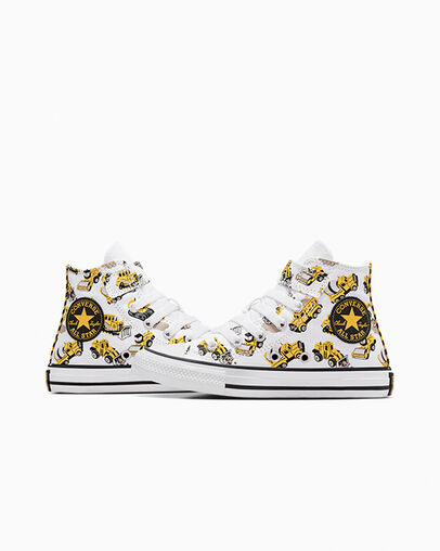 Chuck Taylor All Star Construction Truck Easy-On White/Black/Amarillo, Detail Angle View