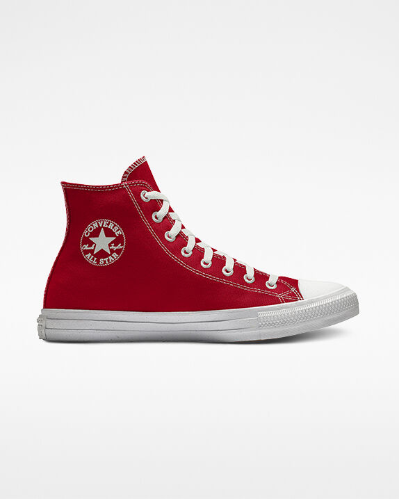all red converse