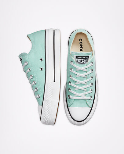 Seasonal Color Platform Chuck Taylor All Star Ocean Mint/White/Black