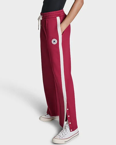Retro Chuck Taylor Track Pants Sporty Berry, Full Body View