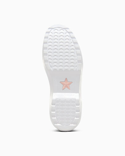 Chuck Taylor All Star Lugged Lift Platform Flowers Easy On Egret/White/Pink Phase, Outsole View