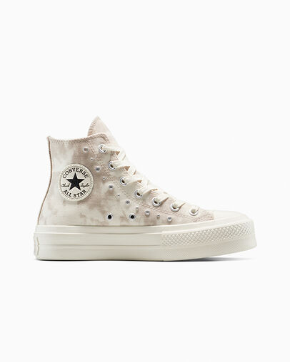 Chuck Taylor All Star Lift Platform Washed Denim Women's High Top