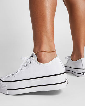 Chuck Taylor All Star Lift Platform Canvas White/Black/White, Outer Side View