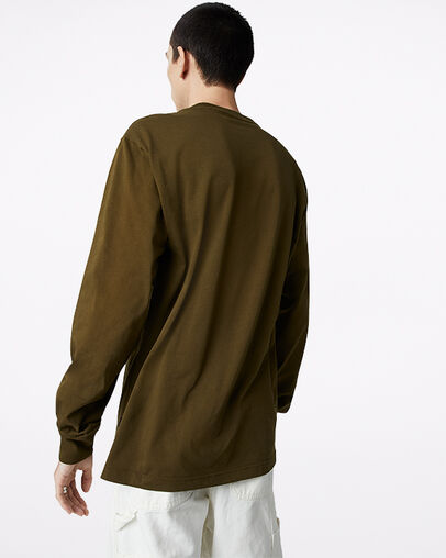 Wordmark Long Sleeve Surplus Olive