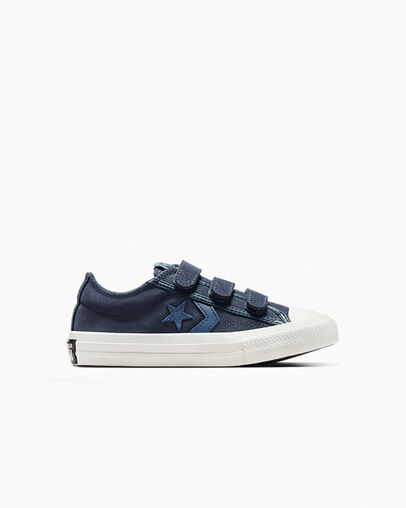 Star Player 76 Suede & Leather Easy-On Midnight Pass/Lakeside Blue, Outer Side View