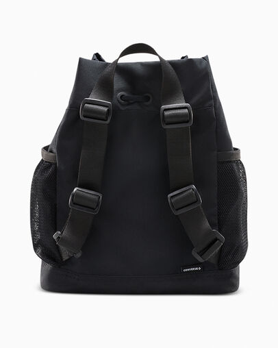 Go Lo Cinched Bucket Bag Converse Black, Back View