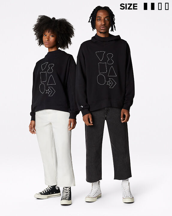 black converse sweatshirt