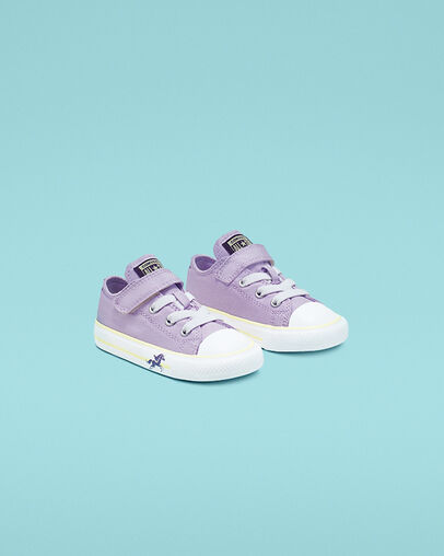 Unicons Hook and Loop Chuck Taylor All Star Lilac Mist/Bright Violet/White