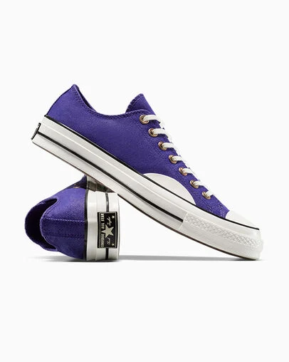 Chuck 70 Denim Court Purple/Egret/Black, Detail Angle View