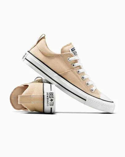 Chuck Taylor All Star Madison Canvas Coastal Dune/White/Black, Detail Angle View