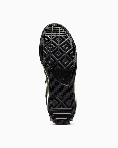 Chuck 70 Ruffles & Bows Black/Black/Egret, Outsole View