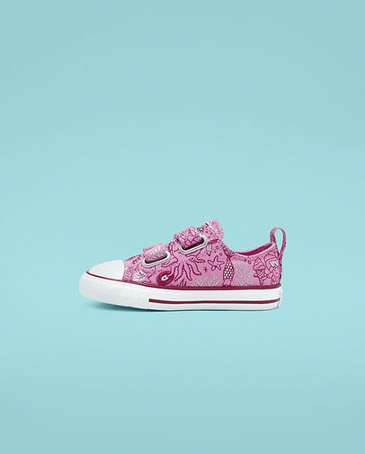 Underwater Party Easy-On Chuck Taylor All Star Peony Pink/Rose Maroon/White