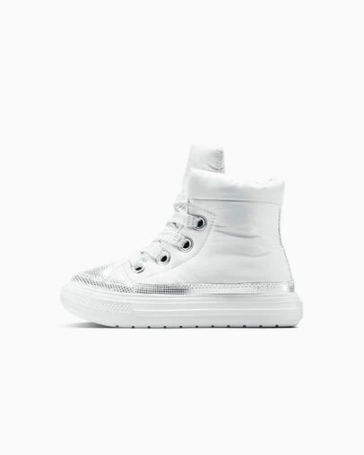 Chuck Taylor All Star Disco Glitter Elements Boots Barely Grey/Silver/Black, Inner Side View