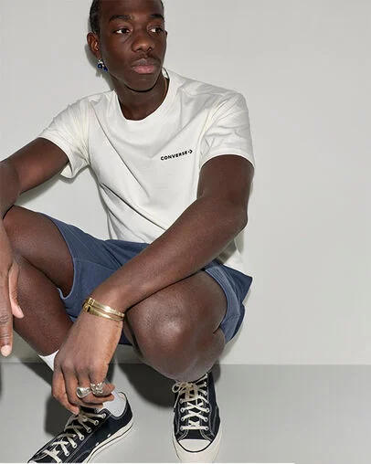 Chev Dazed Star T-Shirt Converse Egret