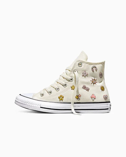 Chuck Taylor All Star Retro Embroidery Egret/Fresh Cut/Unearthed, Inner Side View