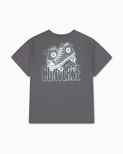 Roller Chucks Oversized T-Shirt Dark Matter, Back View