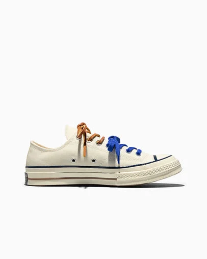 Chuck 70 Multi-Lace Egret/Navy/Incensed, Outer Side View