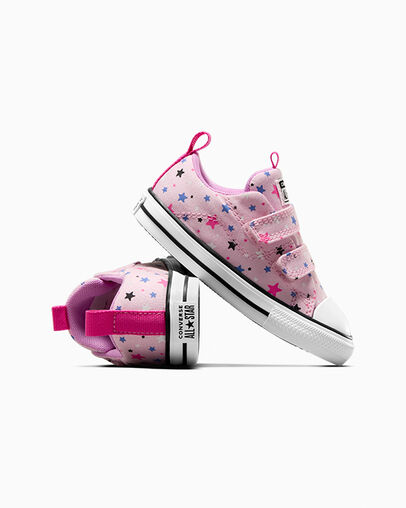 Chuck Taylor All Star Easy On Sparkle Sunrise Pink/Blue Flame/White, Detail Angle View