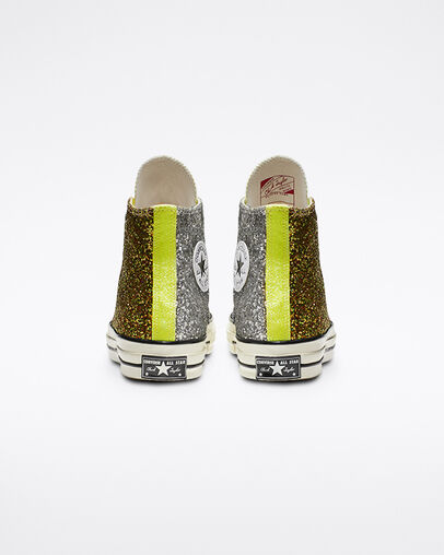 Converse x JW Anderson Glitter Chuck 70 High Top Gold/Silver/Egret