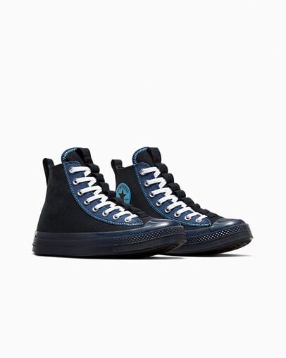 Chuck Taylor All Star CX Explore Black/Navy/Lt. Blue, Top and Side View