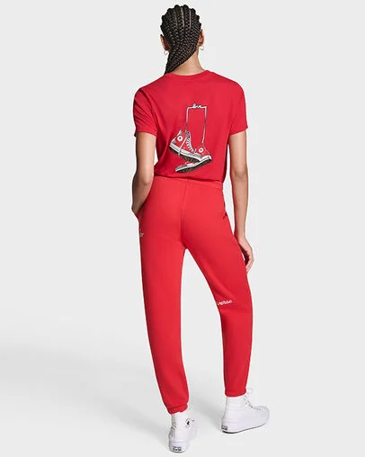 Chuck Taylor Script Joggers Converse Red, Detail View