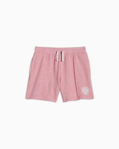 Pintuck Shorts Lt Jellyfish Jitter Heather, Front View