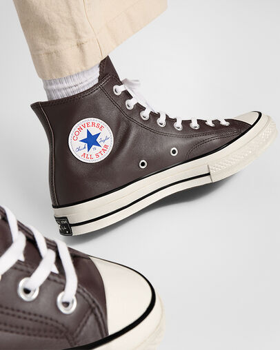 Converse High Top Converse Tan Leather Chuck 70 Heritage Color