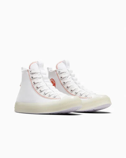 Chuck Taylor All Star CX Explore White/Pale Putty/Nomadic Rust, Top and Side View