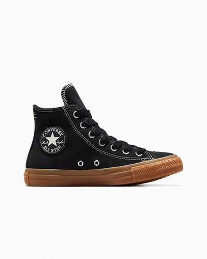 Chuck Taylor All Star Suede Black/Gum Honey/Gingersnap, Outer Side View
