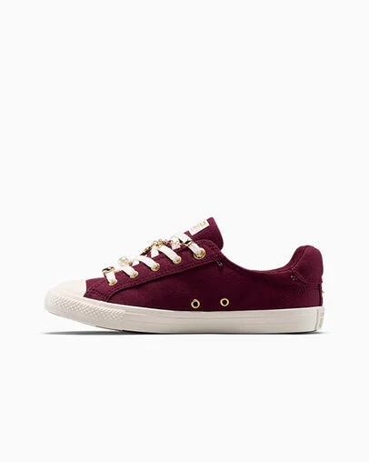Chuck Taylor All Star Dainty Lucky Charms Deep Bordeaux/Egret/Gold, Inner Side View