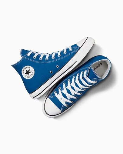 Chuck Taylor All Star Canvas Snorkel Blue/White/White, Angled View