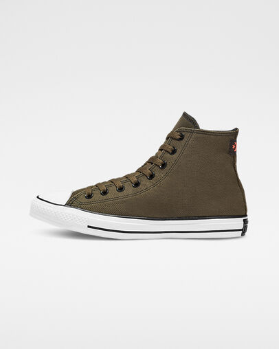 Heavy Gauge Twill Chuck Taylor All Star Surplus Olive/Black/White