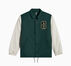 Retro Color Blocked Coaches Jacket Green Envy