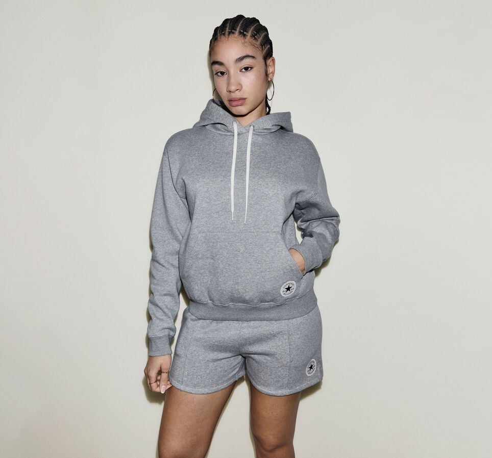 Chuck Taylor Patch Pullover Hoodie Vintage Grey Heather