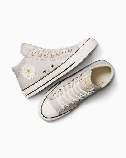 Chuck Taylor All Star Madison Lace Trim Bone Cold/Egret/Black, Angled View