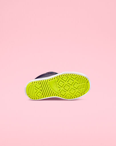 Two-Tone Hiker Leather Chuck Taylor All Star Street Obsidian/Green Abyss/Bold Lime