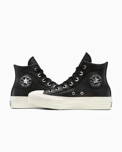 Chuck Taylor All Star Platform Western Glam Black/Egret/Silver, Detail Angle View