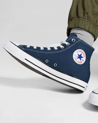 Chuck Taylor All Star Canvas Navy, Outer Side View