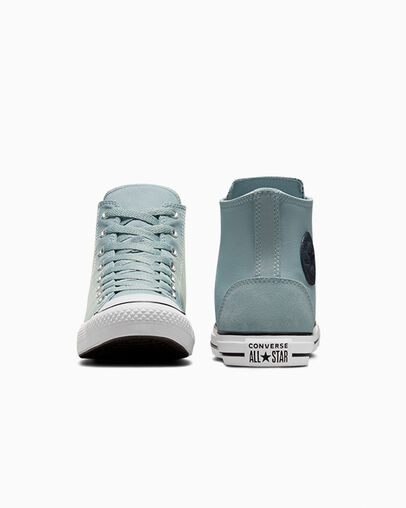 Chuck Taylor All Star Polyester & Suede Mountain Teal/Midnight Pass, Heel View