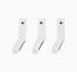 3-Pack Women's Embroidered Crew Socks White