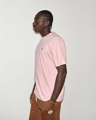 Chuck Taylor All Star Patch T-Shirt Late Bloomer Pink, Back View